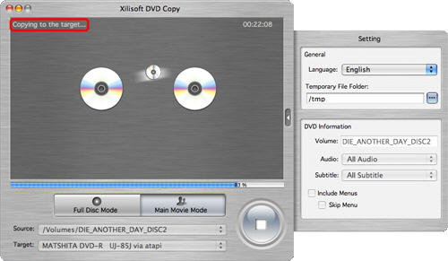 Xilisoft DVD Copy for Mac