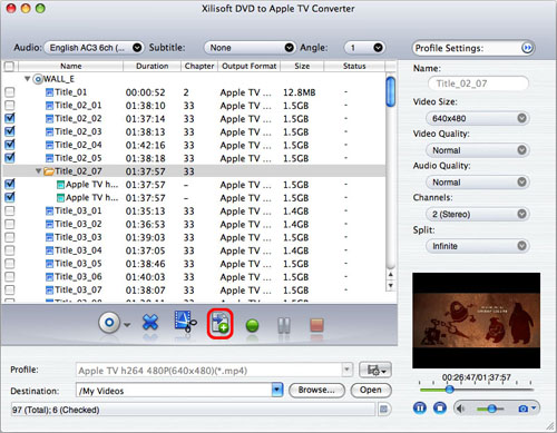 Xilisoft DVD to Apple TV Converter for Mac