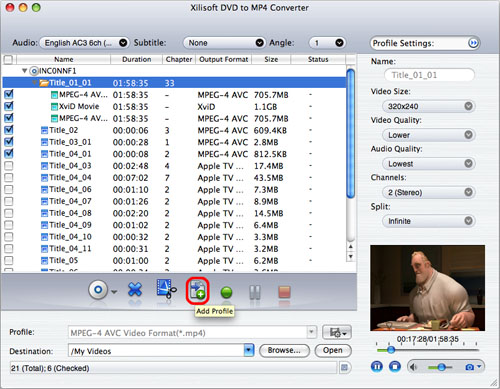 Xilisoft DVD to MP4 Converter for Mac