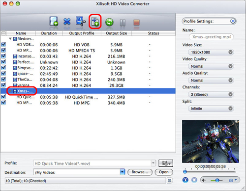Xilisoft HD Video Converter for Mac