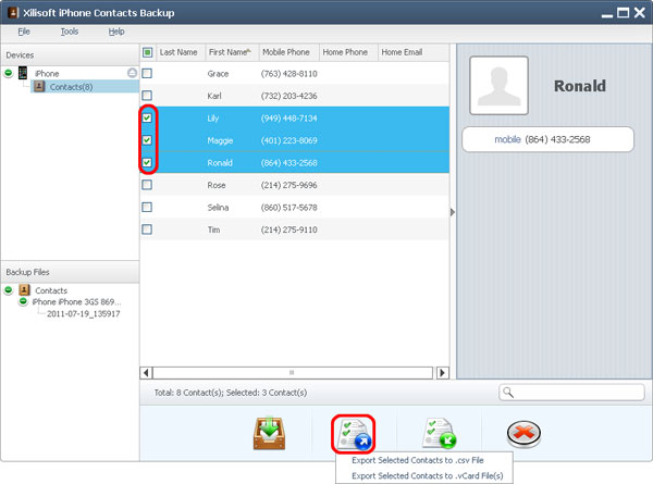 contacts backup contacts backup