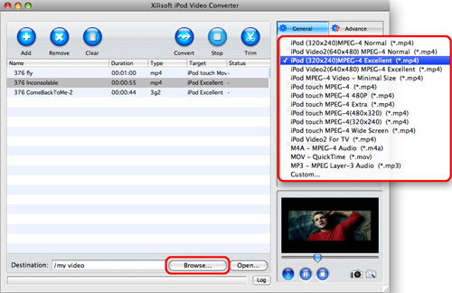 How to put video to iPod on Mac