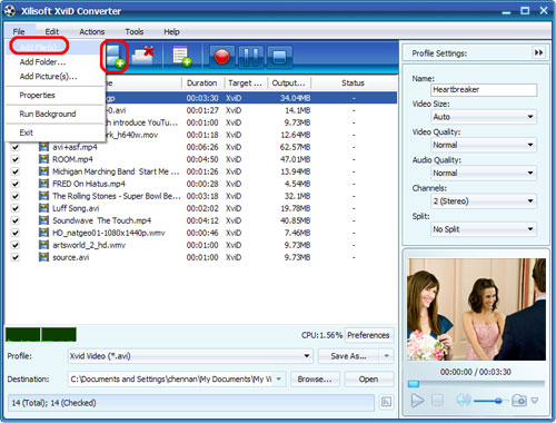 mp4 to xvid converter