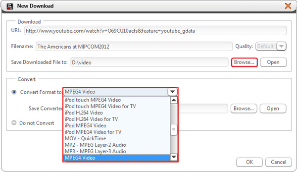 video youtube in mpeg4