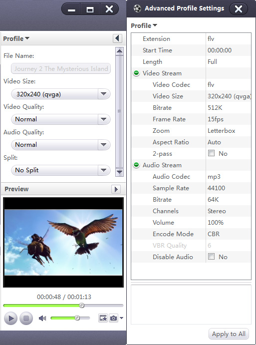 Xilisoft FLV Converter - AVI to FLV converter